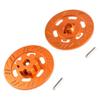 RC #8569 Blue Wheel Hex Disc Brake Rotors (2) For TRAXS Unlimited Desert Racer - (Color: Silver) view 2