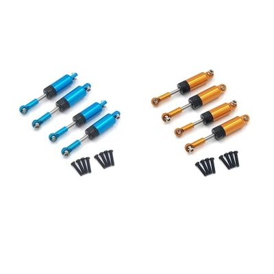 2Set for WTY A959 A959-B A949 A969 A979 K929 Full Metal Shock Absorber Damper 1/18 RC Car Parts,Blue & Yellow - (Color: Burgundy)