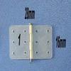 10pcs/lot Plastic Hinge Flat Needle Binder for RC Model Remote Control Aircraft KT Fixed-Wing Plane Aileron Hinge Connection DIY - (Color: L16XW28mm) view 1