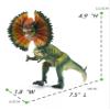Igreli Dinosaur Toy Dilophosaurus Figures with Moveable Mouth,Realistic Educational Dinosaur Figures for Birthday Gift, Kids Toys, Party Favor.Size:4.9 Inch view 4