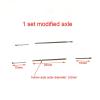1Set 1/64 Scale Alloy Car Model 11mm Size Wheels + Rubber Tires + Modified Axles for 1:64 Matchbox/Domeka/HW Model Cars - (Color: 5 Spoke red) view 4