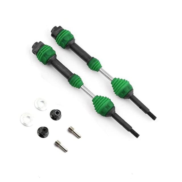 2Pcs Steel Rear Driveshaft CVD 6852R for 1/10 TRAXS Slash VXL 4X4 2WD Rustler Hoss Stampede RC Car Parts,Blue - (Color: Green)