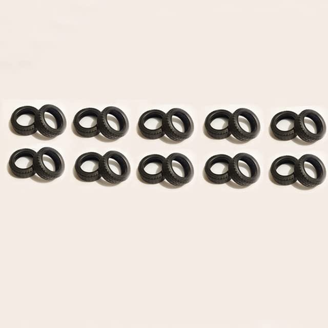 20PCS Diameter 18mm/28mm Rubber Tires Mini Wheel Anti-Collision Tyre DIY Accessories for RC Tug Boat Simulation Ship Model - (Color: Diameter 28mm)