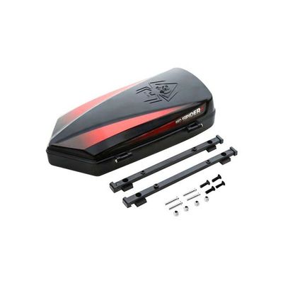 with Bracket for 1/10 Rc car Plastic for SCX10 D90 D100 Toolbox Roof Luggage Storage Box Mini Luggage - (Color: Black)