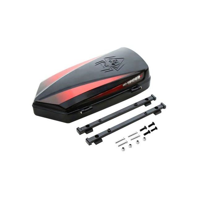 with Bracket for 1/10 Rc car Plastic for SCX10 D90 D100 Toolbox Roof Luggage Storage Box Mini Luggage - (Color: Black)