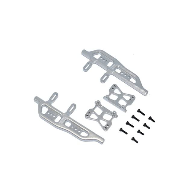 Aluminum Alloy Foot Pedal Step Board for AXIAL-1/24 4WD SCX24 DEADBOLT-AXI90081 Model Car Accessories - (Color: Silver)