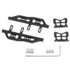 1/24 Scale Model Car Parts Metal Side Pedals Frame Pedal 1 Set for Axial SCX24 90081 - (Color: Red) view 2