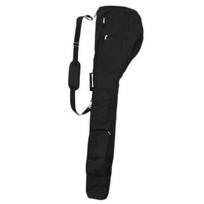 Golf Foldable Bag-Driving Range Mini Training Practice Golf Bag Travel Case - (Color: Black)