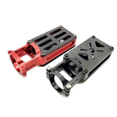 25mm Aluminum Alloy Motor Seat Mount Carbon Tube Bracket Base for RC Multi-axis UAV Drone Parts - (Color: 25mm Black 1pcs)
