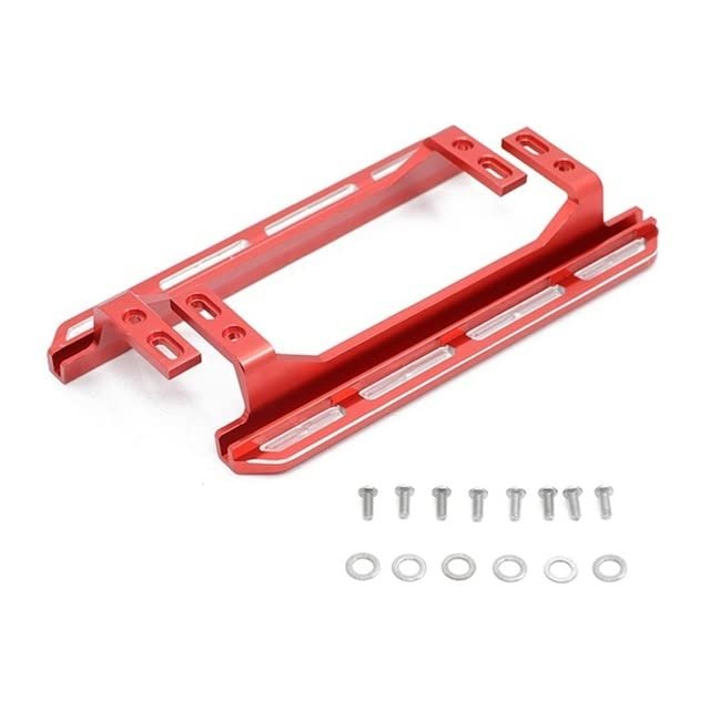 2Pcs Metal Pedal Side Plate Slider for TRAXS RTX4 2021 Bronco 1/10 RC Cawler Car Upgrade Parts Accessories - (Color: Red)