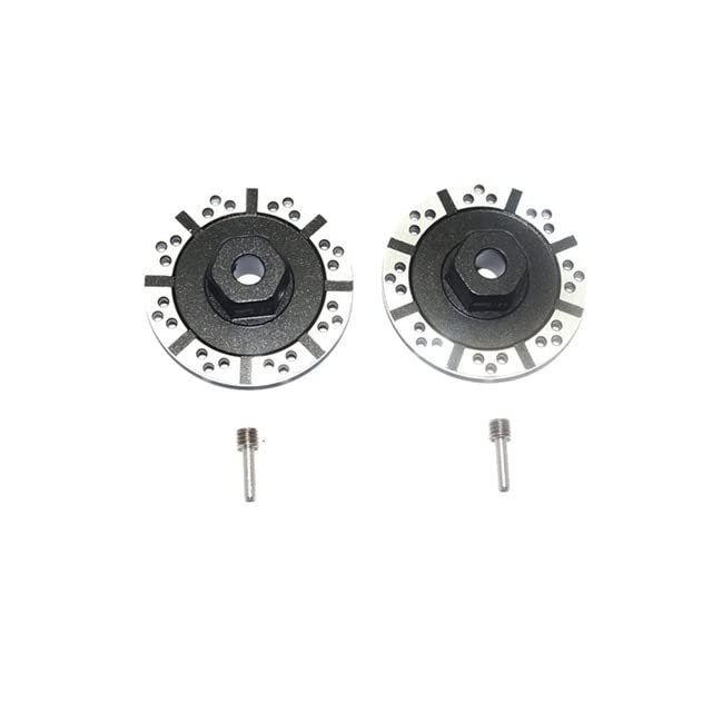 for LOSI 1/10 BAJA REY ROCK REY Thickened 1.5MM Hexagonal Brake Pads Brake Discs - (Color: Black)