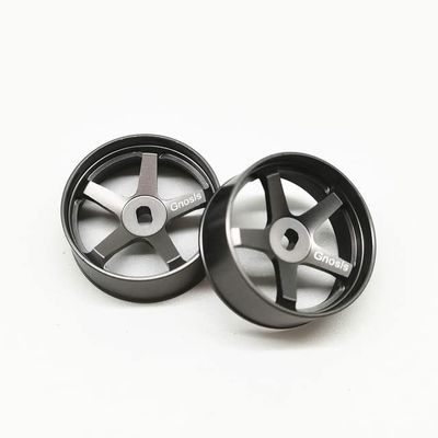 2Pcs/lot Metal 22mm Titanium Wheel Hub for Mini RC Drift Car Mini-Q Mini-D Mini-Z DRZ WTY K989 K969 Upgrade Parts - (Color: Degree 5.5 Narrow)