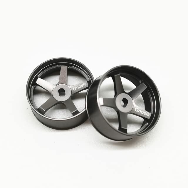 2Pcs/lot Metal 22mm Titanium Wheel Hub for Mini RC Drift Car Mini-Q Mini-D Mini-Z DRZ WTY K989 K969 Upgrade Parts - (Color: Degree 5.5 Narrow)
