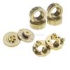 Juego de montaje de eje de latn y aluminio para coche teledirigido, piezas mejoradas para vehculo teledirigido TRAXS, RTX-4, RTX-6, 8227 - (Color: 4PCS Disc) view 2