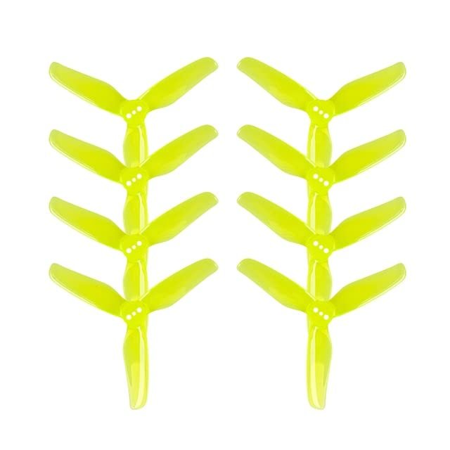 16Pairs/32PCS DALPROP T3028 3X2.8X3 T Mount 3-Blade 3 Inch PC Propeller for RC FPV Racing Freestyle 3inch Cinewhoop Ducted Drone - (Color: Yellow)