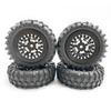 -55Mm 360G 1.3Inch Beadlock Wheel Tires with Brass Ring for 1/24 RC Crawler Car Axial SCX24 FMS FCX24 Enduro24 Upgrades - (Color: Black) view 1