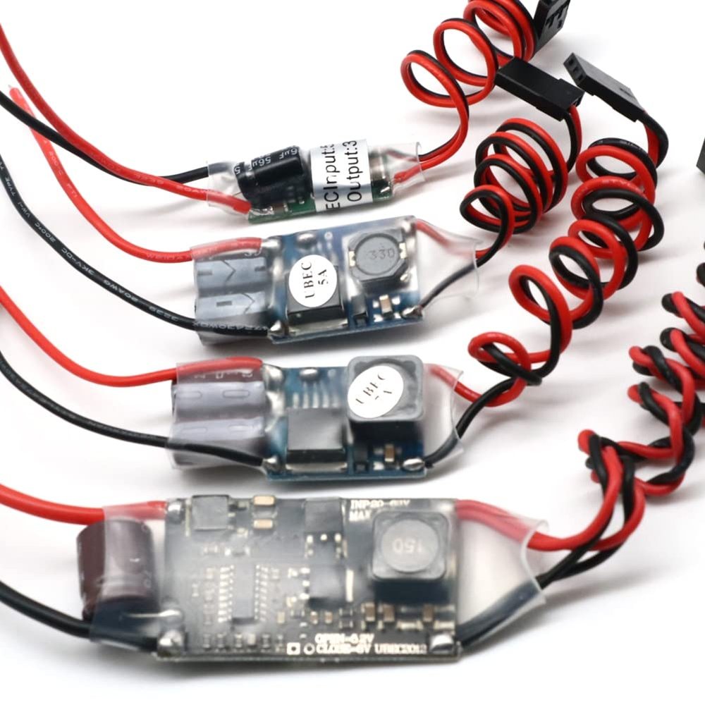 1pcs 3A/5A/7A/15A UBEC,Lowest RF Noise BEC Full Shielding Antijamming Switching Regulator for RC Lipo Airplane Quadcopter DIY - (Color: UBEC 15A)