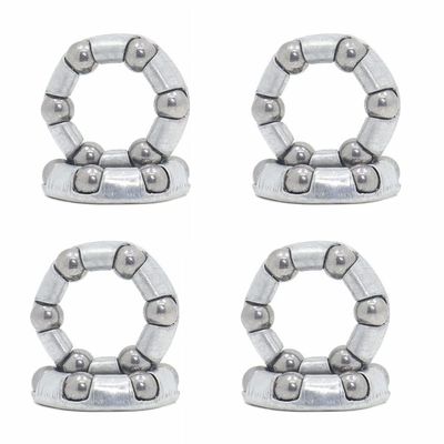 Caged Ball Bearings OD 20mm 8PCS Rear Bike Wheel Hub Headset Crankshaft Pivot Retainer Steel Oversize 6 Balls Bearing 20 mm