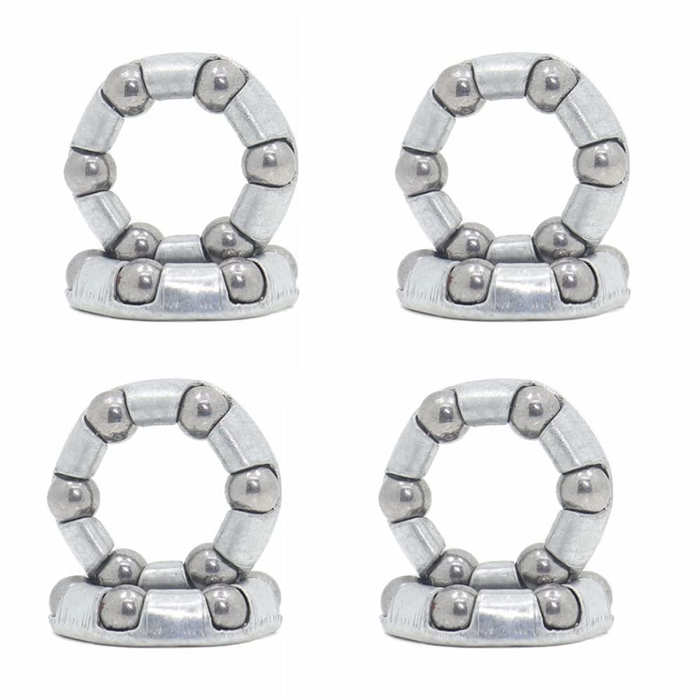 Caged Ball Bearings OD 20mm 8PCS Rear Bike Wheel Hub Headset Crankshaft Pivot Retainer Steel Oversize 6 Balls Bearing 20 mm