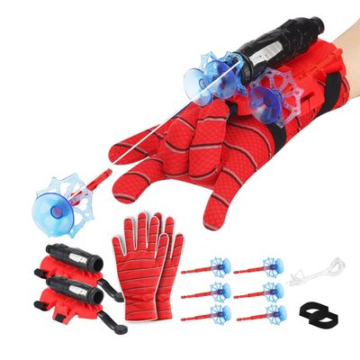 Vinciph 2Pcs Spider Silk Launcher Set for Kids- Can Grab Small Objects,Hero Role-Play Toy,DIY Cosplay Children's Wrist Ejection Launcher,Birthday Christmas for Kids