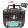 Alaohu FS-i6X 10 Channels RC Transmitter and Receiver FS-iA10B 2.4GHz Fly AFHDS2A Sky Radio Control System for FPV Drone Quadrotor, Fixed Wing, RC Car and Boat (Mode 2 Left-Hand Throttle) Black view 1