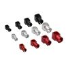 2PCS Aluminum Alloy D16mm/20mm/25mm/30mm Tripod Square Tee Joint Carbon Tube Fixed Adapter Connector for RC UAV Landing Gear - (Color: Black 20 to 20mm) view 2