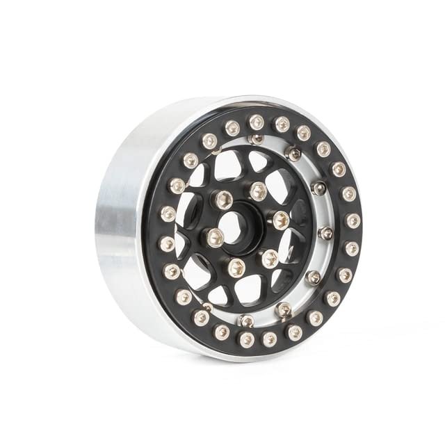 1pcs/4pcs Metal 1.9'' Beadlock Wheel Rim Hub for 1/10 RC Crawler Car Axial SCX10 RTX4 D90 Redcat Gen8 CC01 TF2 Capra KM2 - (Color: 1pcs)