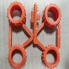 2 Sets DD Mini 4WD Car Nail Tires TEP Needle Spiked Tire Spare Parts for 1/32 Model Off Road Cars - (Color: red) view 2