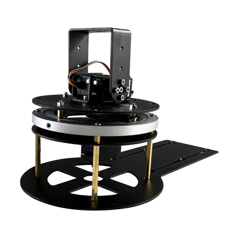 2 dof Rotation Base, Big Chassis,Aluminum Alloy Bracket/Plate,All Metal Rotating Chassis,for DIY Robot Arm,Tank car,Excavator - (Color: with HM-MS07 Servo)