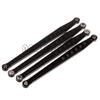 1:10 AX80043 4Pcs Aluminum Lower Suspension Link Rod Linkage for RC CAR Crawler 1/10 Axial Racing Scx10 Wrangler Upgrade Parts - (Color: Black) view 1