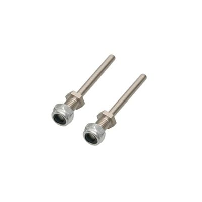 1Pair Dia 3/4/5/6mm Steel Wheel Axle with Nuts Landing Gear Shaft Fittings M4/M5/M6/M8 Thread for RC Model Airplane Spare Parts - (Color: D3xM5xL40)