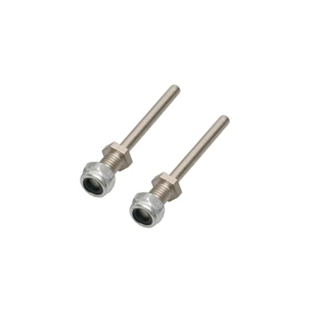 1Pair Dia 3/4/5/6mm Steel Wheel Axle with Nuts Landing Gear Shaft Fittings M4/M5/M6/M8 Thread for RC Model Airplane Spare Parts - (Color: D3xM5xL40)