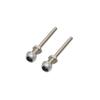 1Pair Dia 3/4/5/6mm Steel Wheel Axle with Nuts Landing Gear Shaft Fittings M4/M5/M6/M8 Thread for RC Model Airplane Spare Parts - (Color: D3xM5xL40) view 1