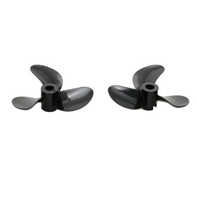 1Pair 3mm/4mm Tri-Blades Paddle PC Resin Propeller CW/CCW Screw Dia 28/32/36/40/44/48mm for RC Model Carp Bait Boat Spare Parts - (Color: 1pair 40x4mm)