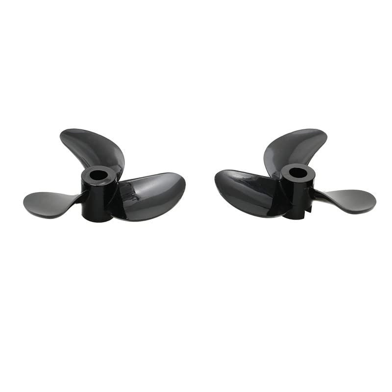 1Pair 3mm/4mm Tri-Blades Paddle PC Resin Propeller CW/CCW Screw Dia 28/32/36/40/44/48mm for RC Model Carp Bait Boat Spare Parts - (Color: 1pair 40x4mm)