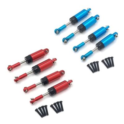 2 Set for WTY A959 A959-B A949 A969 A979 K929 Full Metal Shock Absorber Damper 1/18 RC Car Parts,Blue & Red - (Color: Pink)