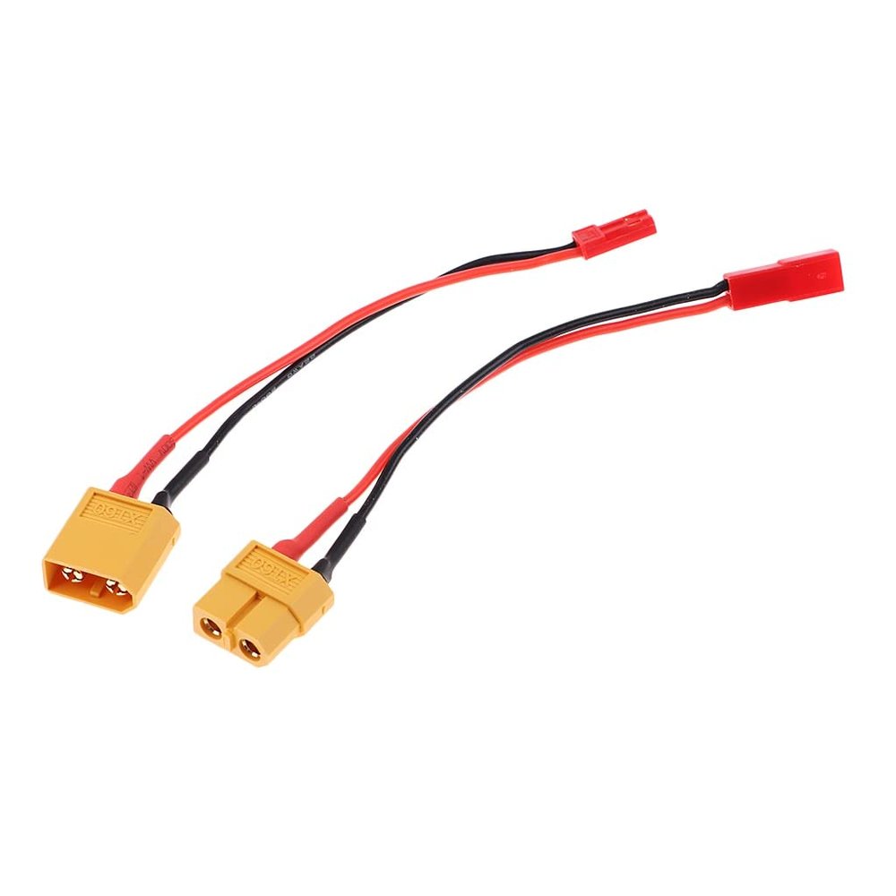 1 Pair XT60 to JST Plug Connector with 13.3cm Cable Wire 22AWG Male/Female - (US)