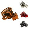 1 PCS Assembled Transmission Gearbox Upgrades Part Full Metal for Axial SCX10 I II AX10 1/10 RC Crawler Car Yellow - (Color: Silver) view 2