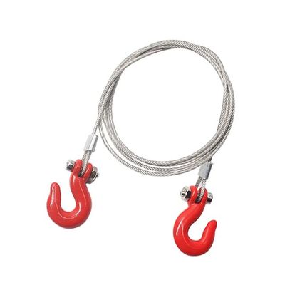 1PCS 1/10 Simulation Trailer Metal Tow Chain Hook Tow Rope Trailer Buckle for 1/10 RC Crawler Car - (Color: Tow Rope Hook, CN)