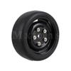4X 4 Hole Black Wheel Rim&Shaved Head Tyre Replacement for RC1:10 On-Road Car view 3