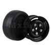 4X 4 Hole Black Wheel Rim&Shaved Head Tyre Replacement for RC1:10 On-Road Car view 4