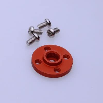 5PCS 25T Universal Metal Servo Hub Horn Steering Wheel M2 M3 Screw Holes for MG995 MG996R RC Robot Replacement DIY Parts - (Color: 5PCS M3 Red)