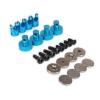 1Set 21mm Long Magnetic Stealth Invisible Body Shell Mount Posts Alloy Aluminum for 1/10 RC Hobby Model RC Drift Car HSP Redcat - (Color: Silver) view 2