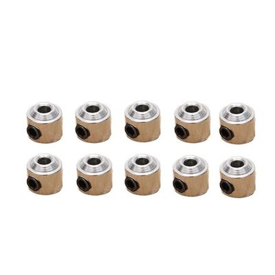10PCS 2.1/3.1/4.1/5.1mm Wheel Collar Bushing Round Block Lockstitch Axle Card Shaft Sleeve Arbor Lock for DIY RC Model Parts - (Color: 2.1mm)