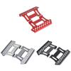 2 Pcs Wheelbase Simulation Climbing Car Pedal Metal Pedal for SCX10 1/10 90046 90047 313 Red - (Color: Titanium) view 4