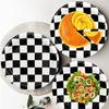60Pcs Race Car Black and White Checkered Party Supplies - Racing Tableware Set with 7" Plates, Checkered Flag Napkins, Forks for Race Car Themed Birthday Party Decorations (Serves 20) view 4