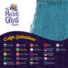 THE MARDI GRAS KREWE - Mardi Gras Beads  144 Pieces, 12 Dozen, Assorted 33" 7mm Bead Necklaces with Doubloon, Bulk Party Favors and Parade Throws - Light Blue view 3