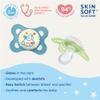 MAM Original Baby Pacifiers 0-6 Months, Binky for Newborn Babies, BPA-Free Skin Soft Silicone Nipple, Glows in The Dark, Developed with Medical Experts, 4 Count, Made in Europe view 2