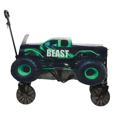 Seeing Red Monster Truck Engine Decorative Wagon Cover Halloween Costume Accessory Prop