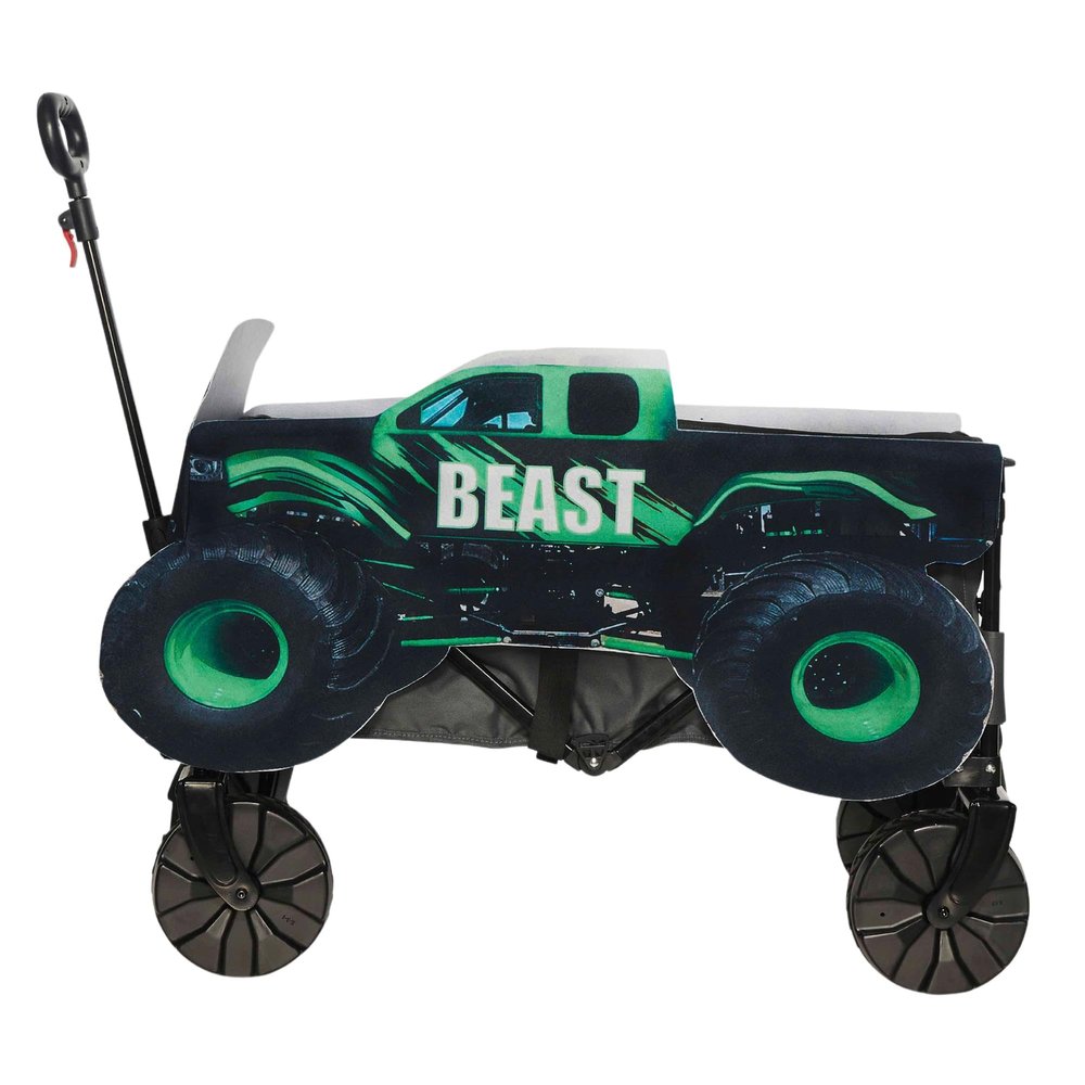 Seeing Red Monster Truck Engine Decorative Wagon Cover Halloween Costume Accessory Prop